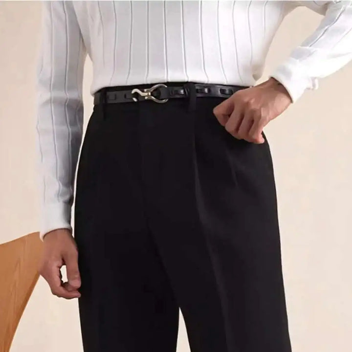 Stylish Double Pleated Dress Pants