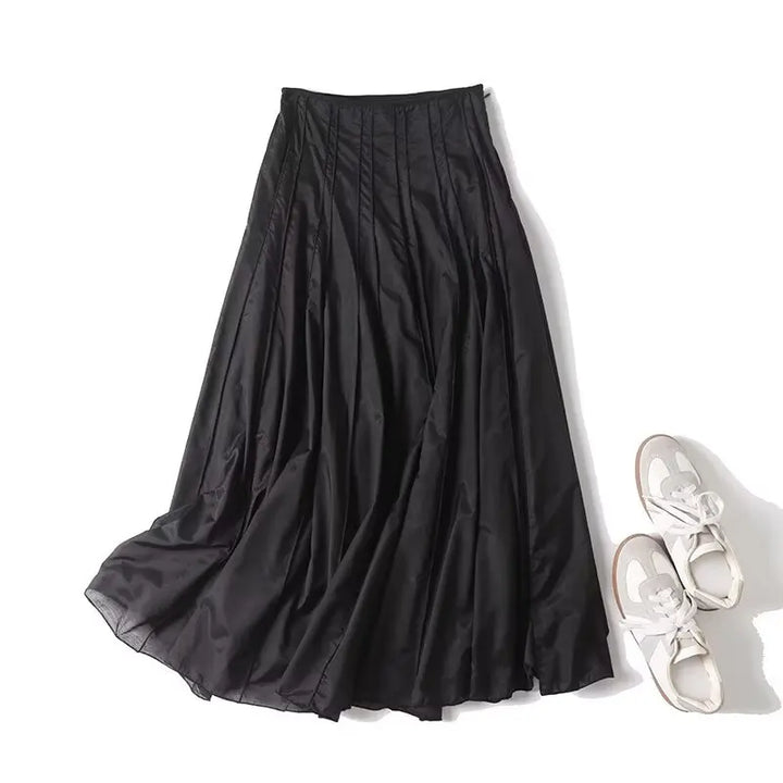 Luxury High-Waist Mesh Cotton Skirt