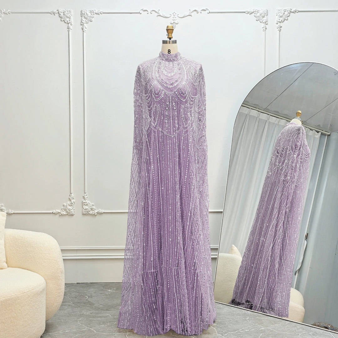 Luxurious Cape Wedding Party Dress