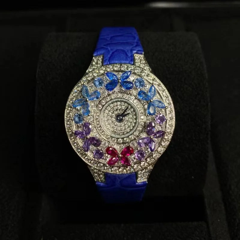 Elegant Colorful Jewel Wristwatch