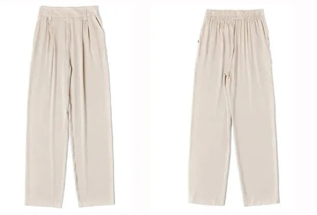 High-Waist Long Harem Trousers