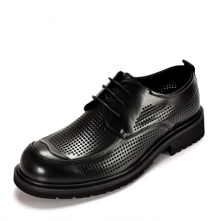 Smart Hollow Out Flat Leather Shoes