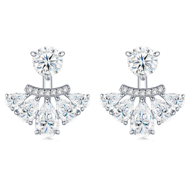 Stylish Moissanite Diamond Stud Earrings