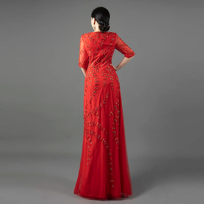 Experience The Hand Beaded Evening Dress