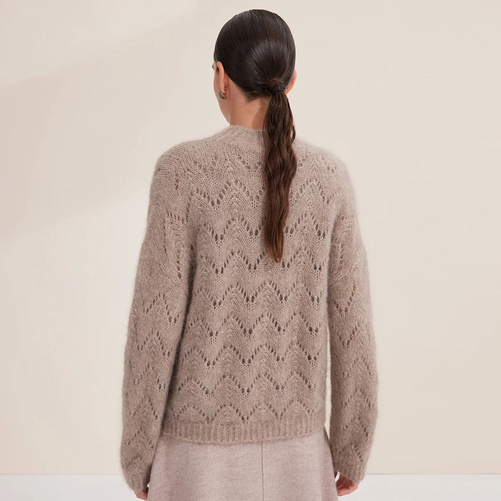 Refined Cashmere Mock Neck Jumper