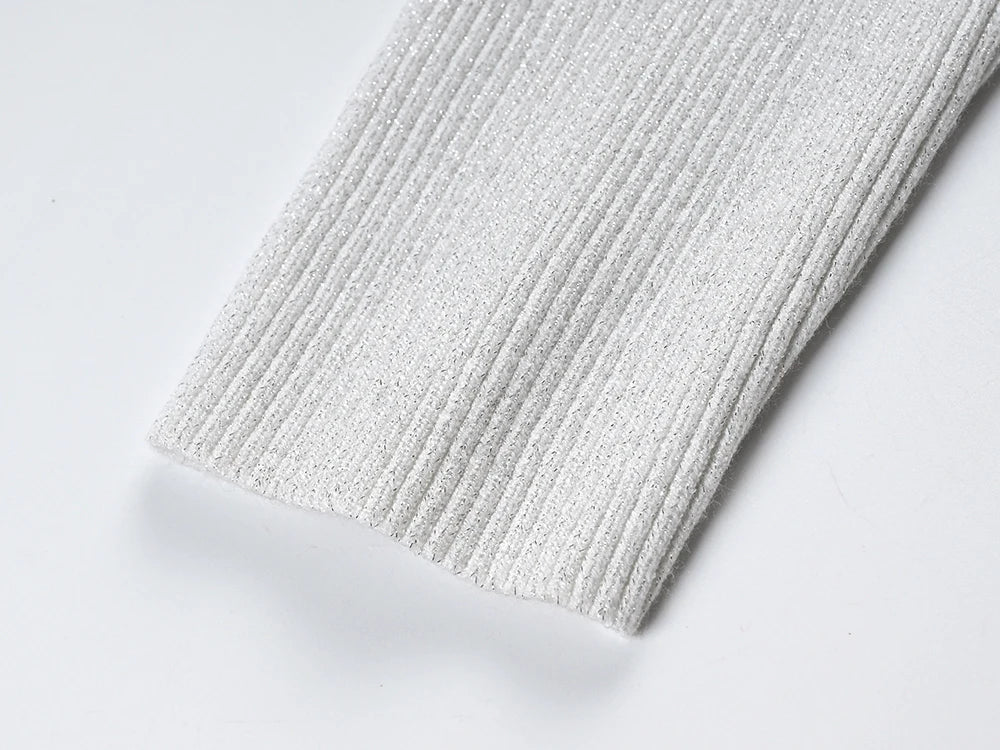 Stylish Round Neck Knitted Cardigan