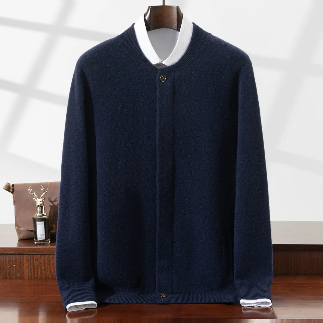 Charming Thick Cashmere Base Cardigan