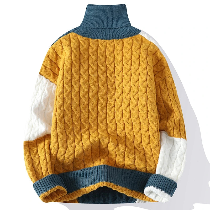 Handsome Turtleneck Pullover Sweater