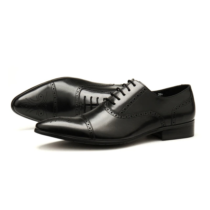 Stylish Real Carved Oxford Shoes