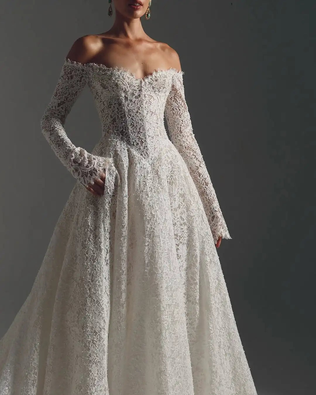 Romantic Zip Back Wedding Couture