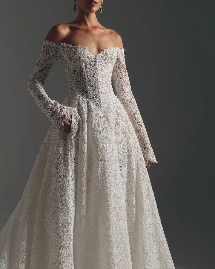 Romantic Zip Back Wedding Couture