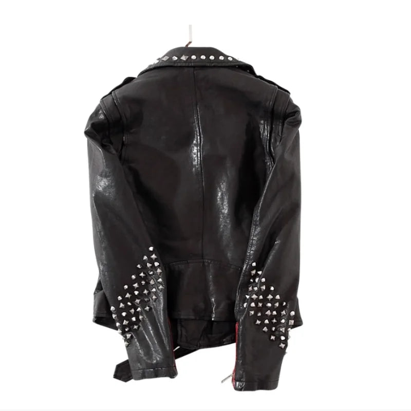 Punk Style Women's Leather Jacket
