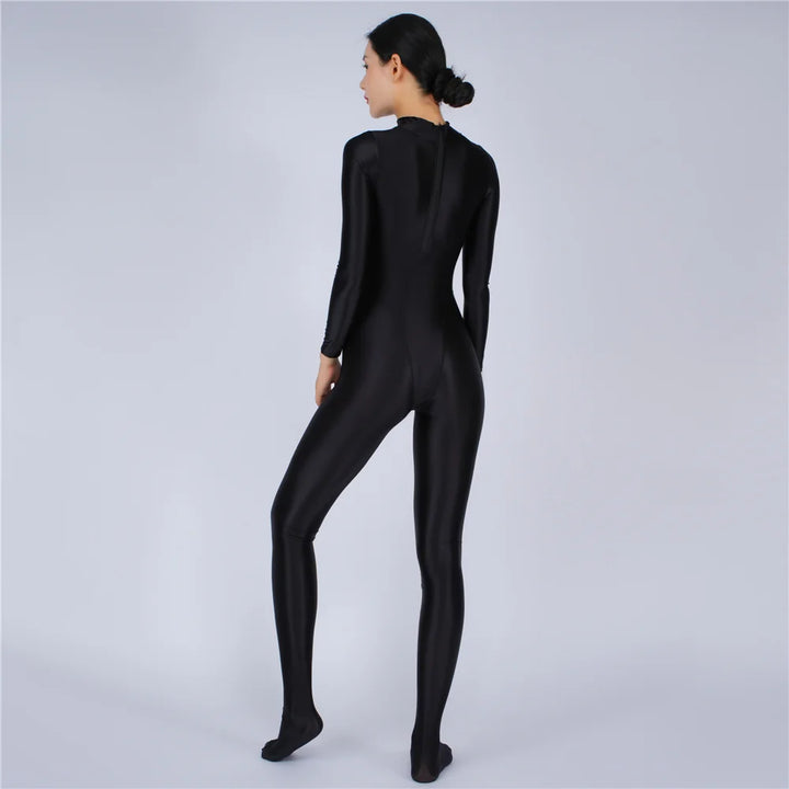 Elegant Oil Glossy Fit Yoga Rompers