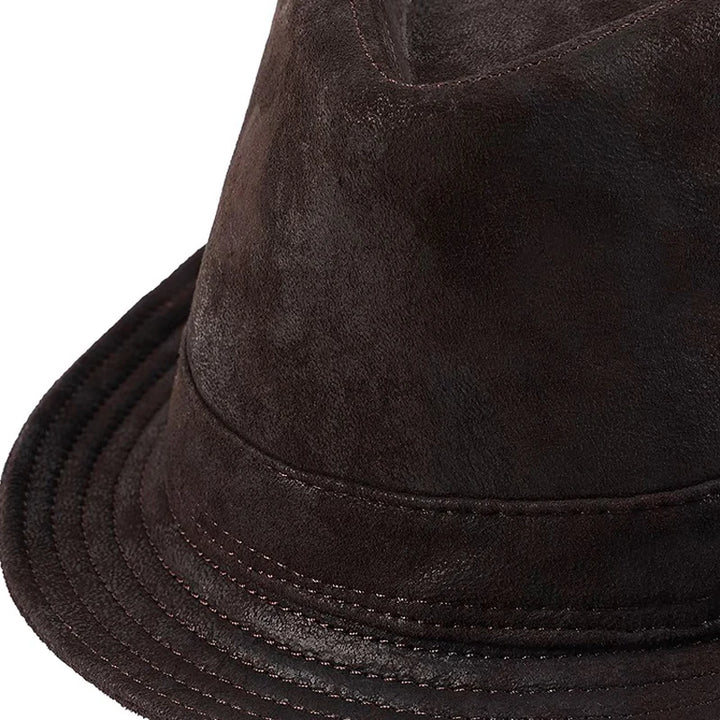 Stylish Cow Leather Gentleman Hat