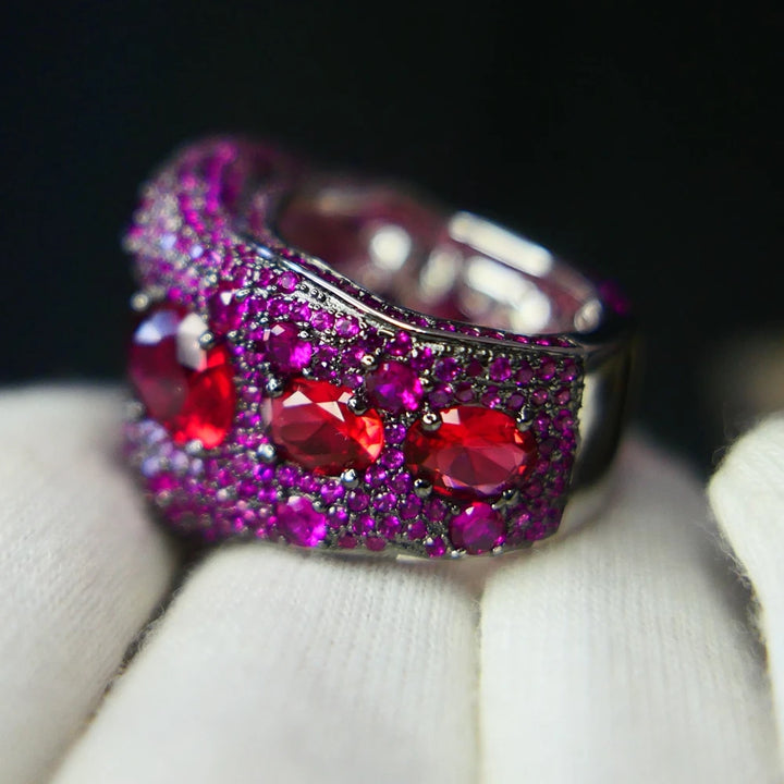 Regal High Carbon Ruby Ring