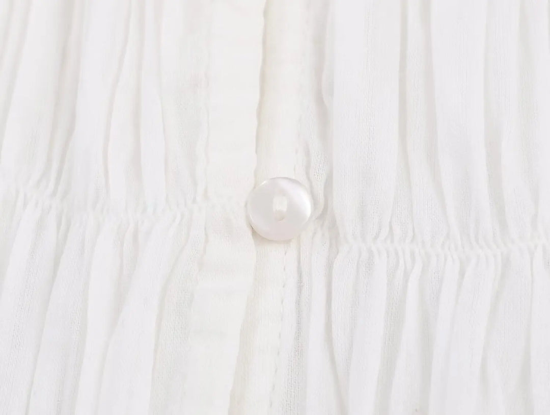 Romantic Honeycomb Smocked Blouse