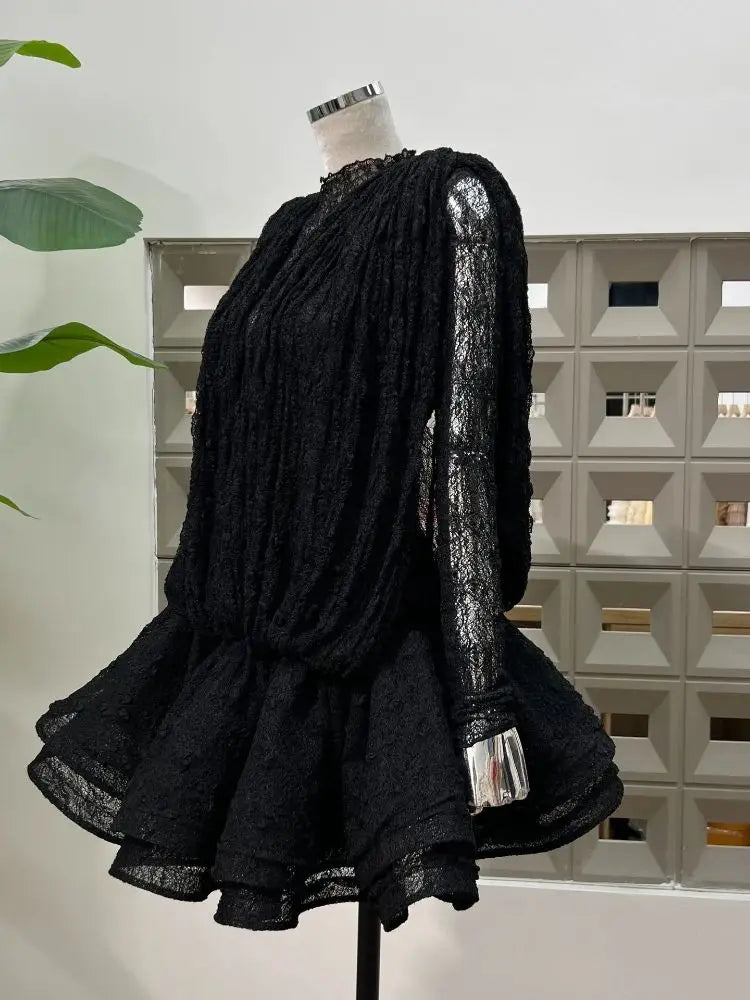 Sweet See Through Birthday Party Mini Dress
