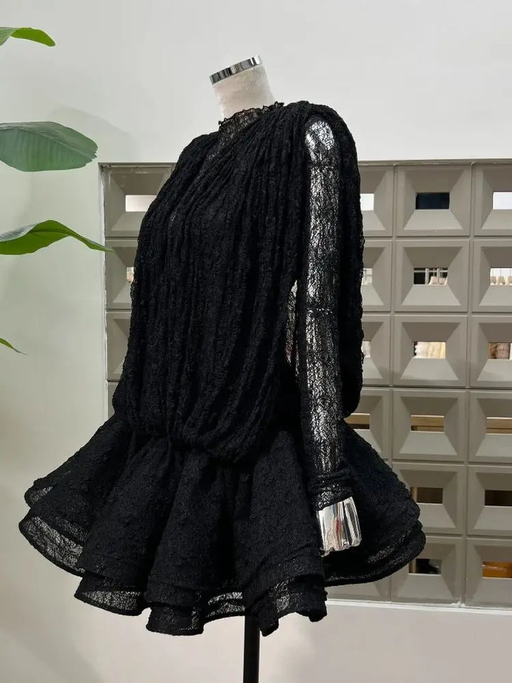 Sweet See Through Birthday Party Mini Dress