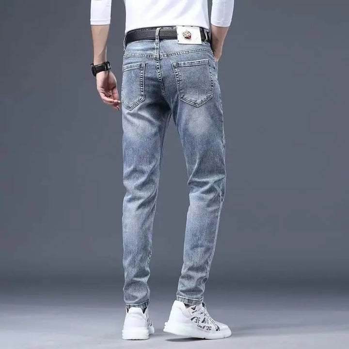 Luxury Distressed Hole Skinny Denim Pants