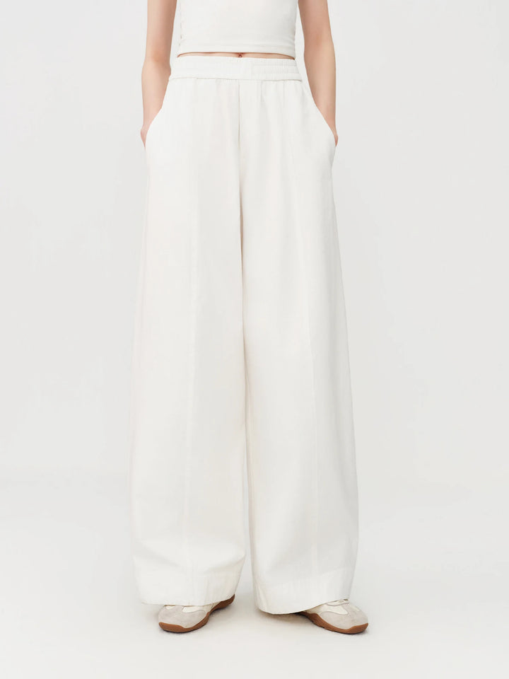 Fashionable Herringbone Slim-Fit Pants