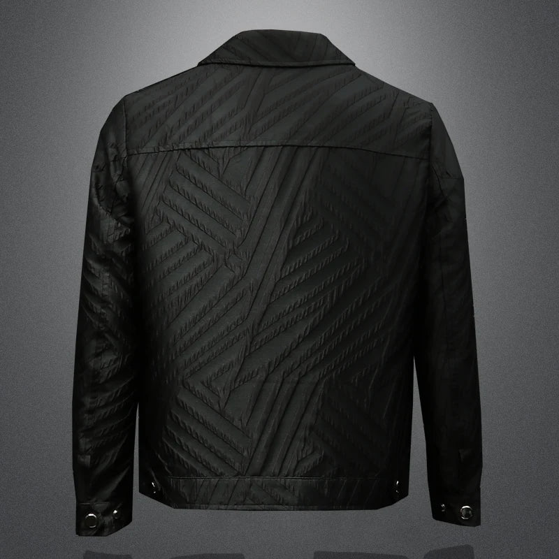 Stylish Striped Jacquard Fit Jacket