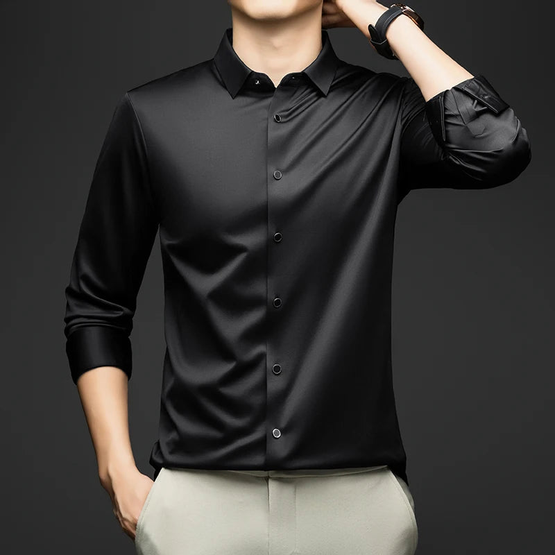 Meticulous Seamless Silk Formal Shirt