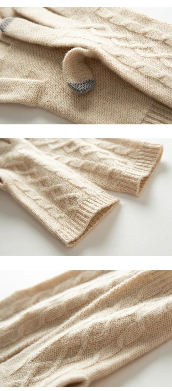 Soft Cashmere Knitted Gloves