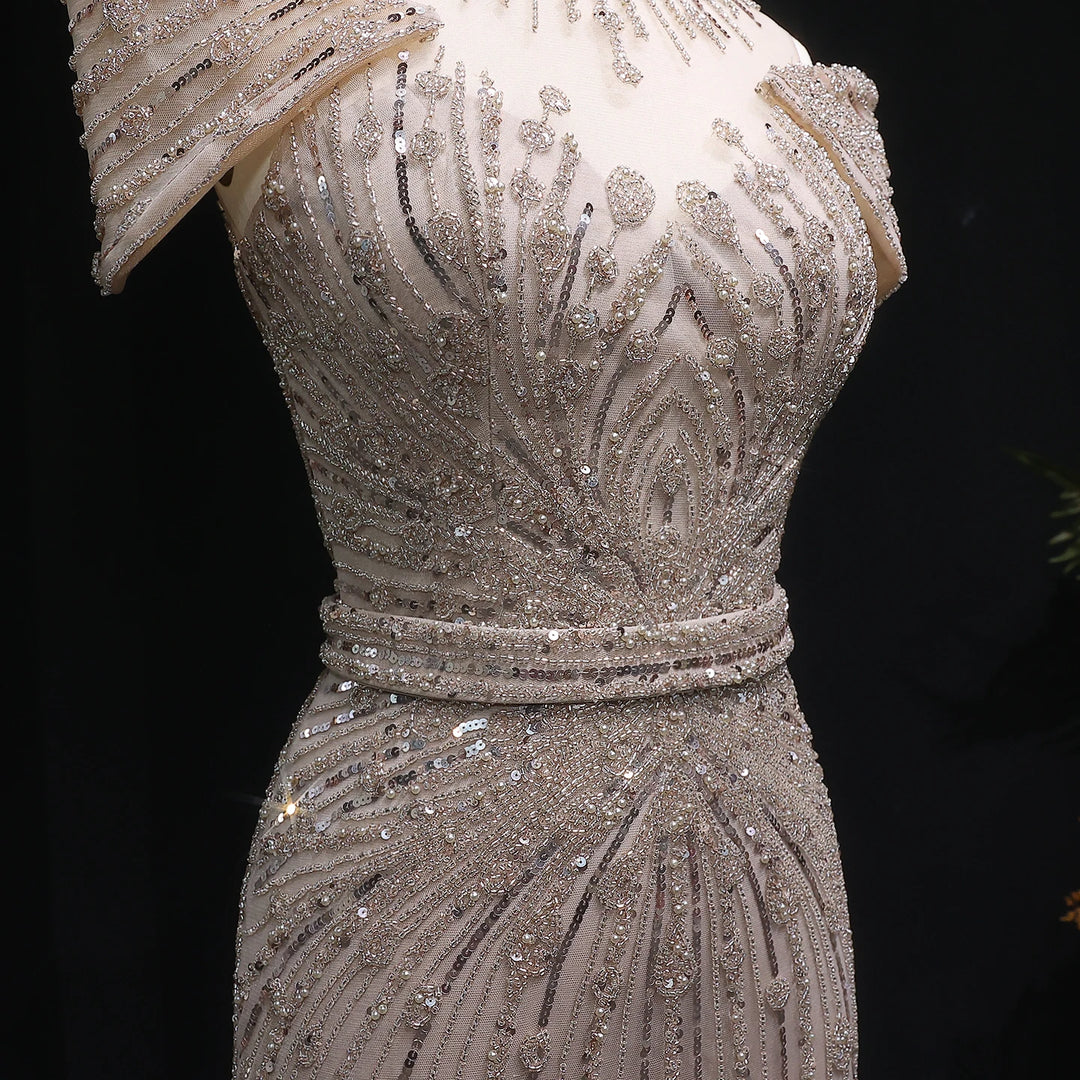 Luxury Off Shoulder Evening Party Dress