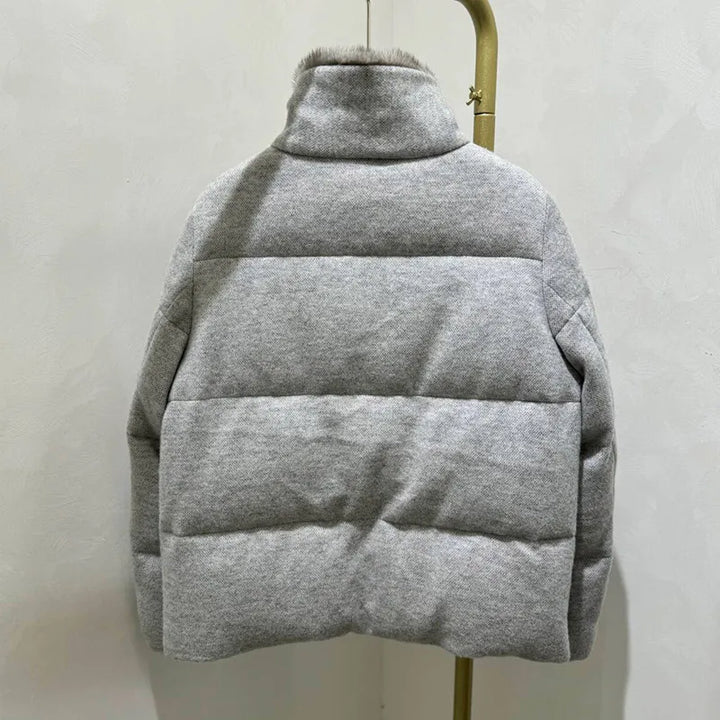 Luxury Mink Fur Down Parka Coat