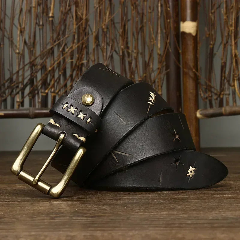 Stylish Brass Pin Buckle Belt