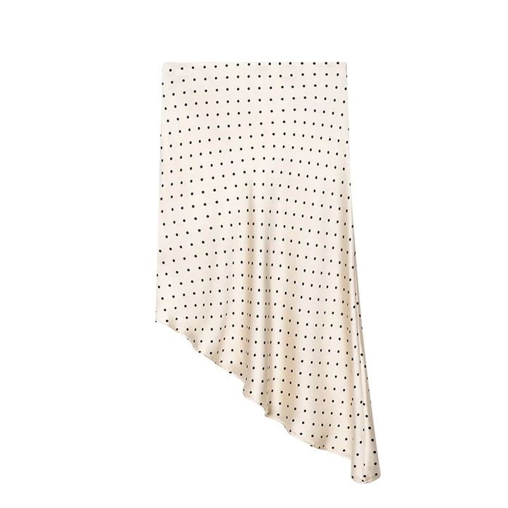 Fashionable Asymmetric Polka Dots Skirt