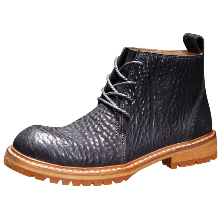 High-end Heavy-washed Leather Shoes