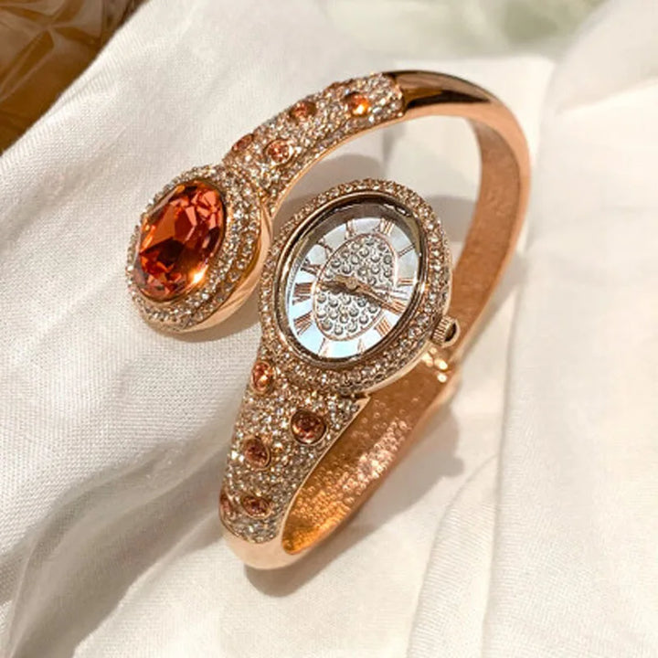 Luxury Crystal Quartz Watch