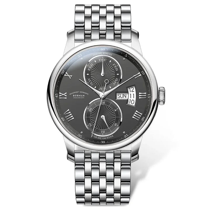 Polished Sapphire Crystal Multi-function Wristwatch