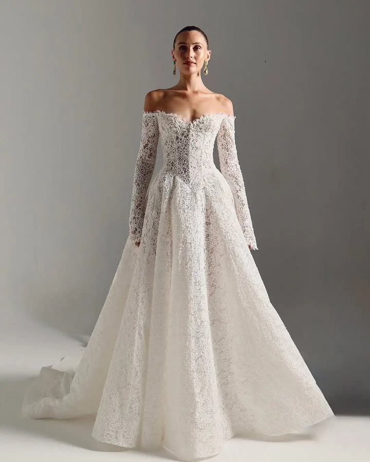 Romantic Zip Back Wedding Couture