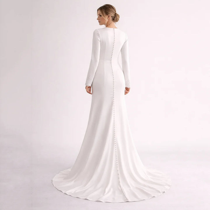 Embellished Statuesque Lace Bridal Gown