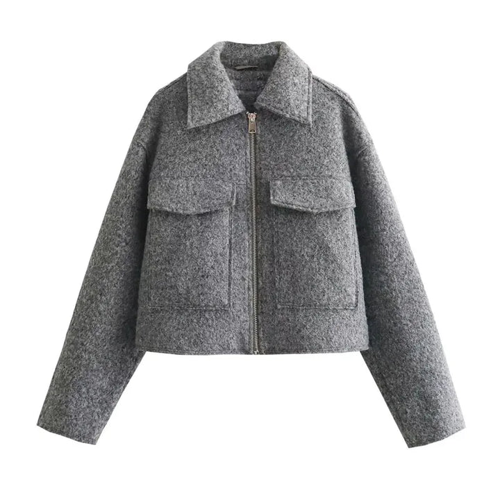Lovely Lapel Cropped Tweed Jacket