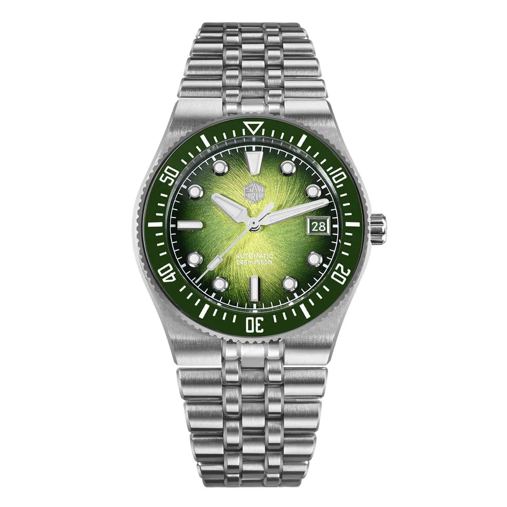 Classic Spiral Dial Automatic Wristwatch