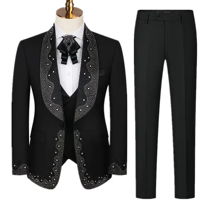 Sophisticated 3-Piece Men’s Wedding Suit