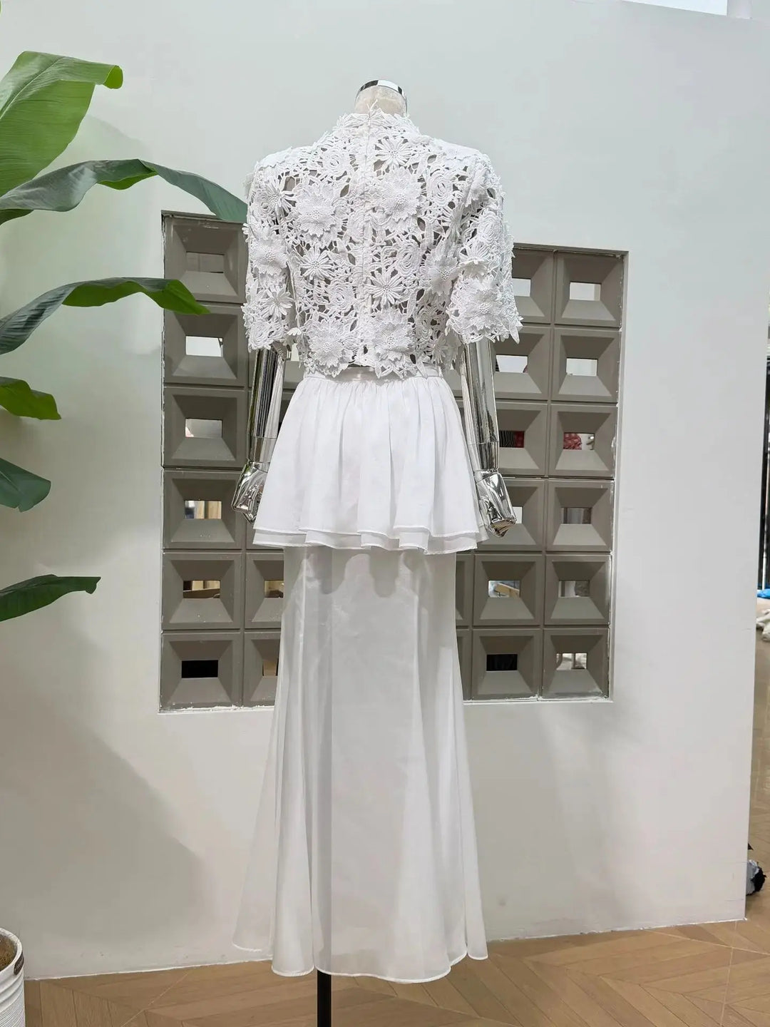 Alluring Chiffon Two Piece Skirt Set