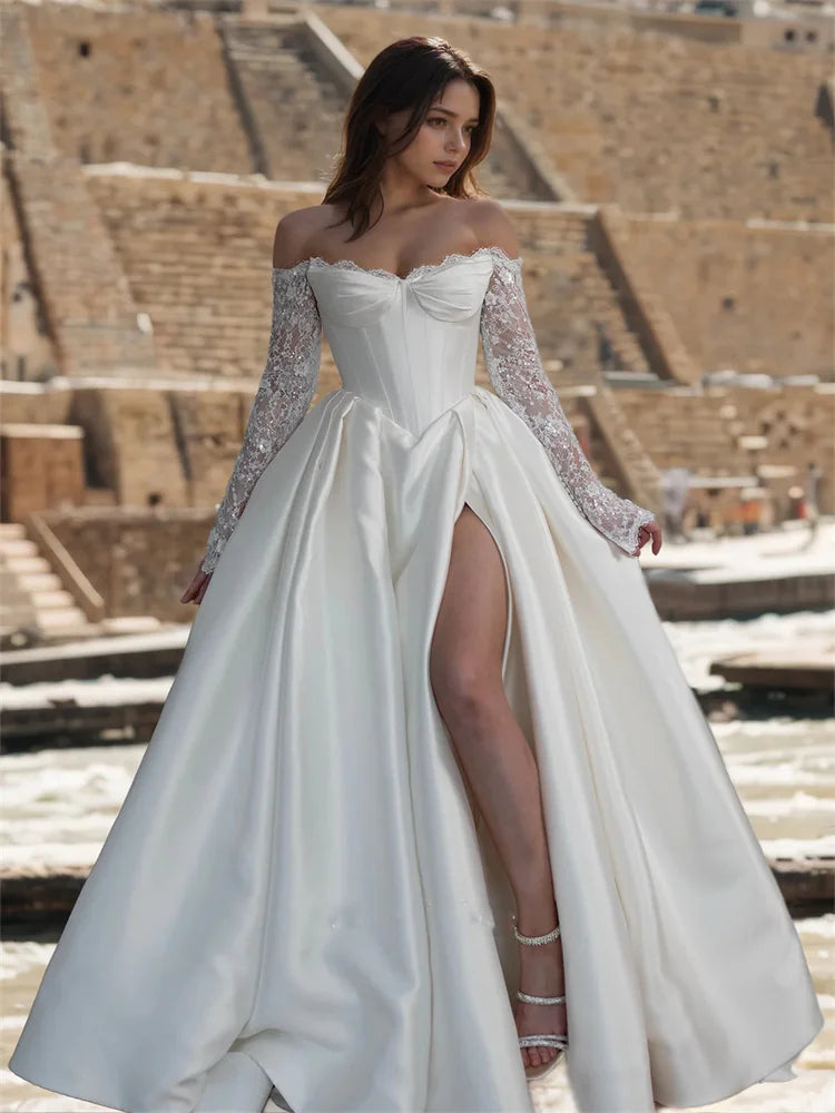 Timeless Back Lace-up Wedding Dress