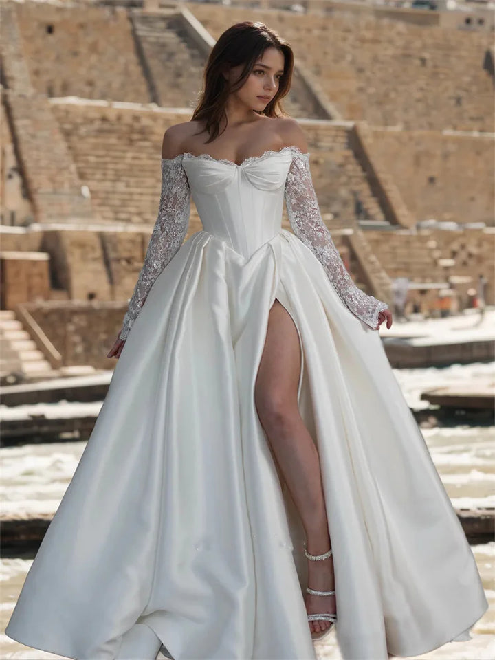 Timeless Back Lace-up Wedding Dress