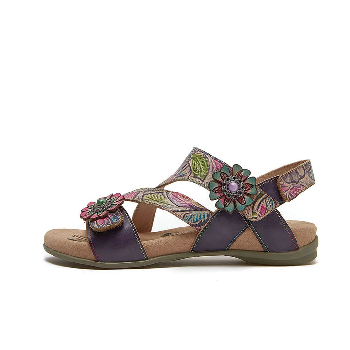 Vintage Bohemian Printed Sandals