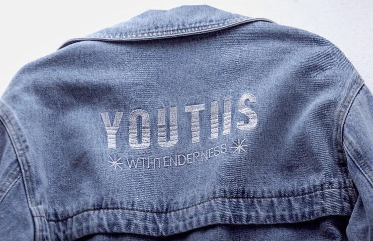 Regal Embroidered Denim Coat