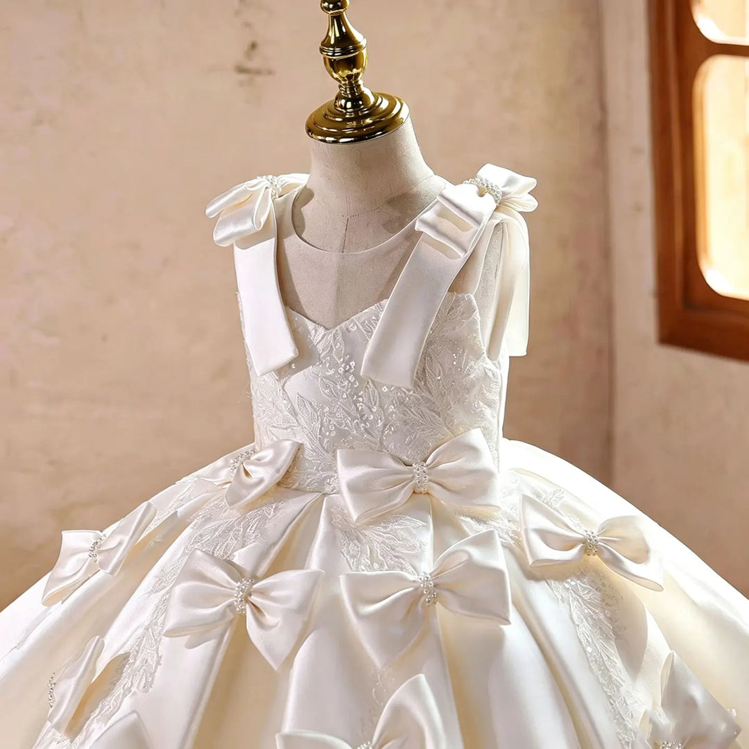 Luxurious Satin Bow Girl&