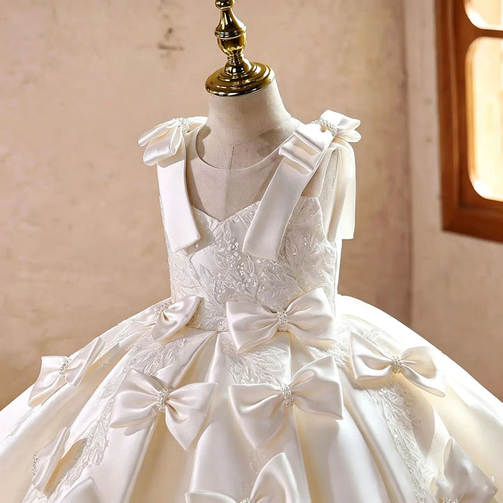 Luxurious Satin Bow Girl&