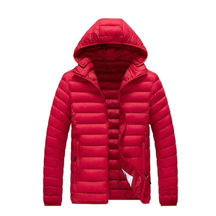 Warm Padded Slick Parka Coat