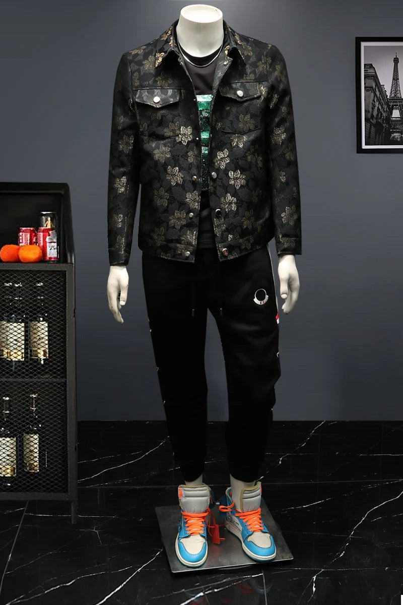 Refined Floral Embroidered Social Jacket