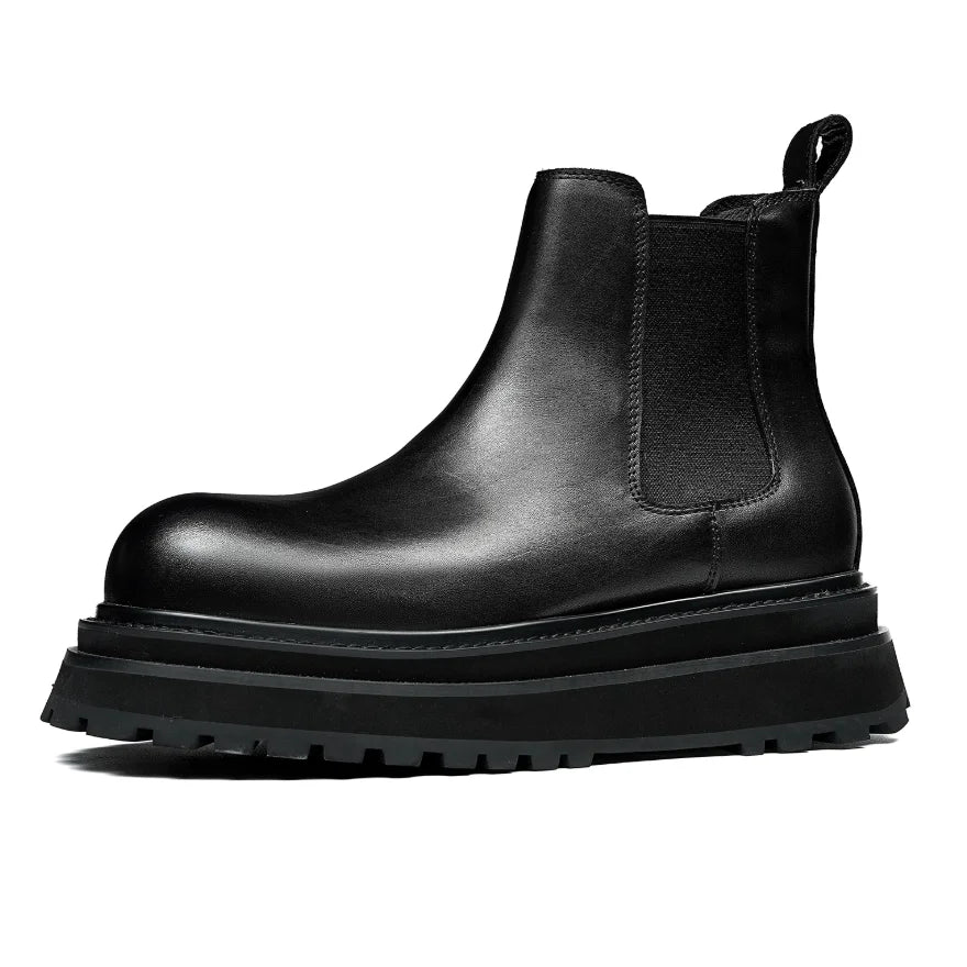 Light Thick-Soled British Style Chelsea Boots