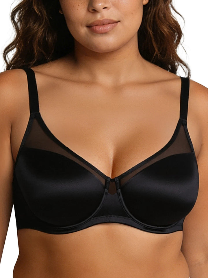Seamless Lace Detail Push Up Bra